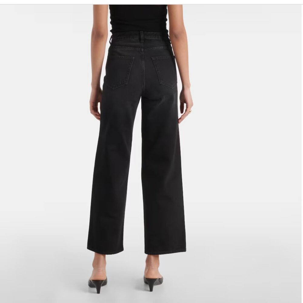 Toteme wide leg High waisted Women's Black gray Jeans 28